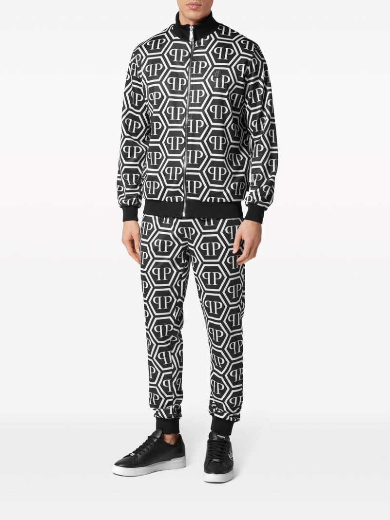 PHILIPP PLEIN monogram-print track jacket outlook