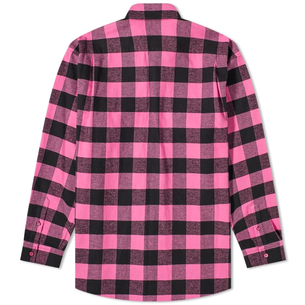 Balenciaga Tab Logo Checked Shirt - 2