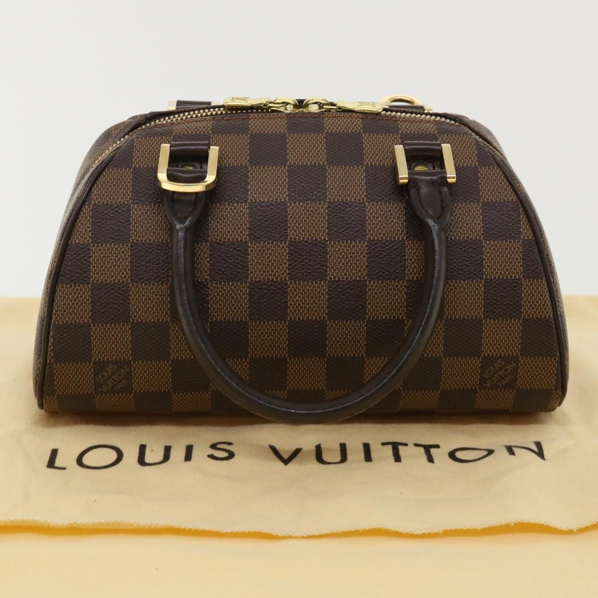 LOUIS VUITTON Damier Ebene Rivera Mini Hand Bag N41436 - 12