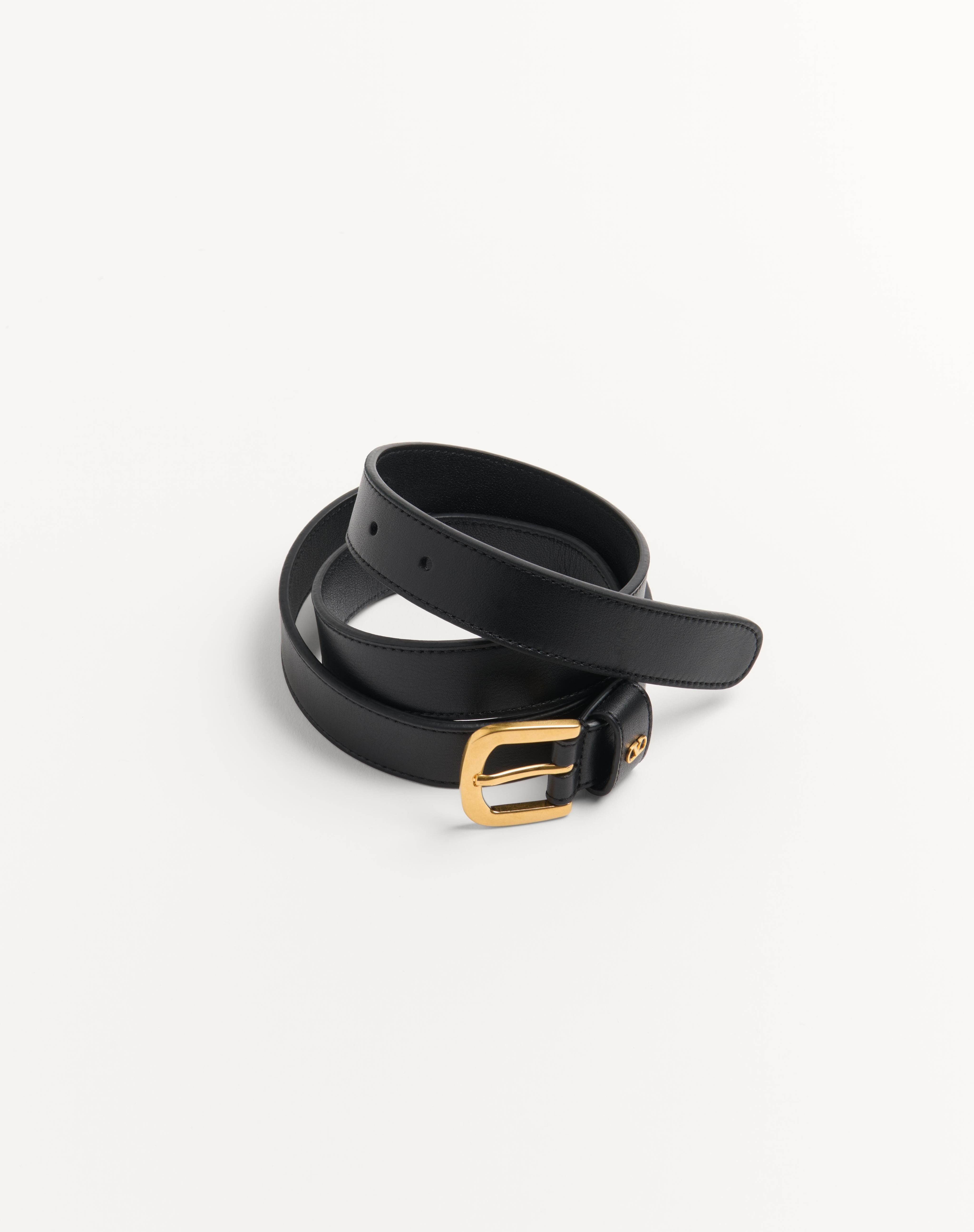 VLOGO SIGNATURE BELT IN SHINY CALFSKIN 25 MM - 2