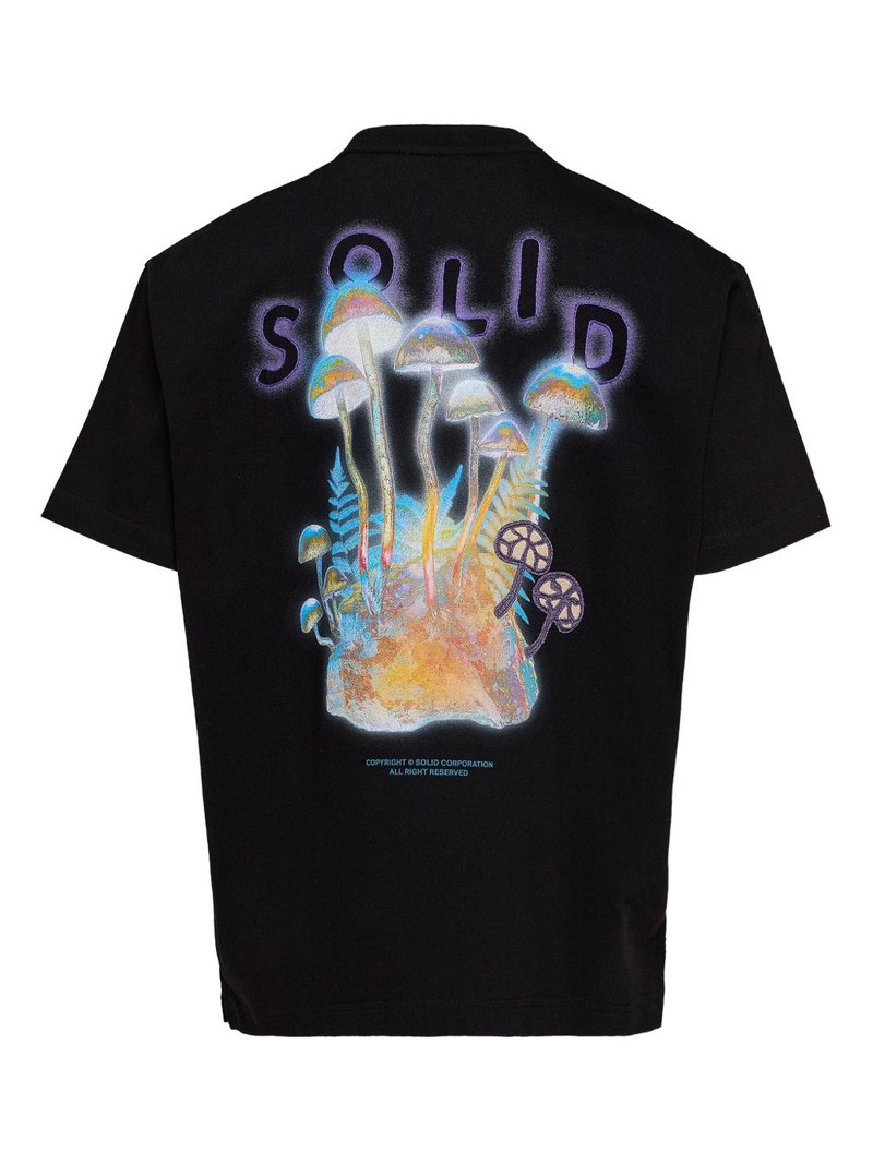 SOLID HOMME graphic-print T-shirt outlook