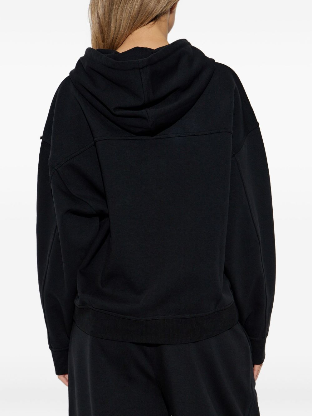 ring-detail drawstring hoodie - 4