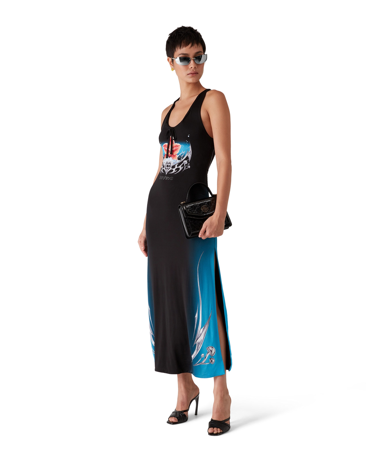 Blades Slinky Jersey Dress | Casablanca Paris - 2