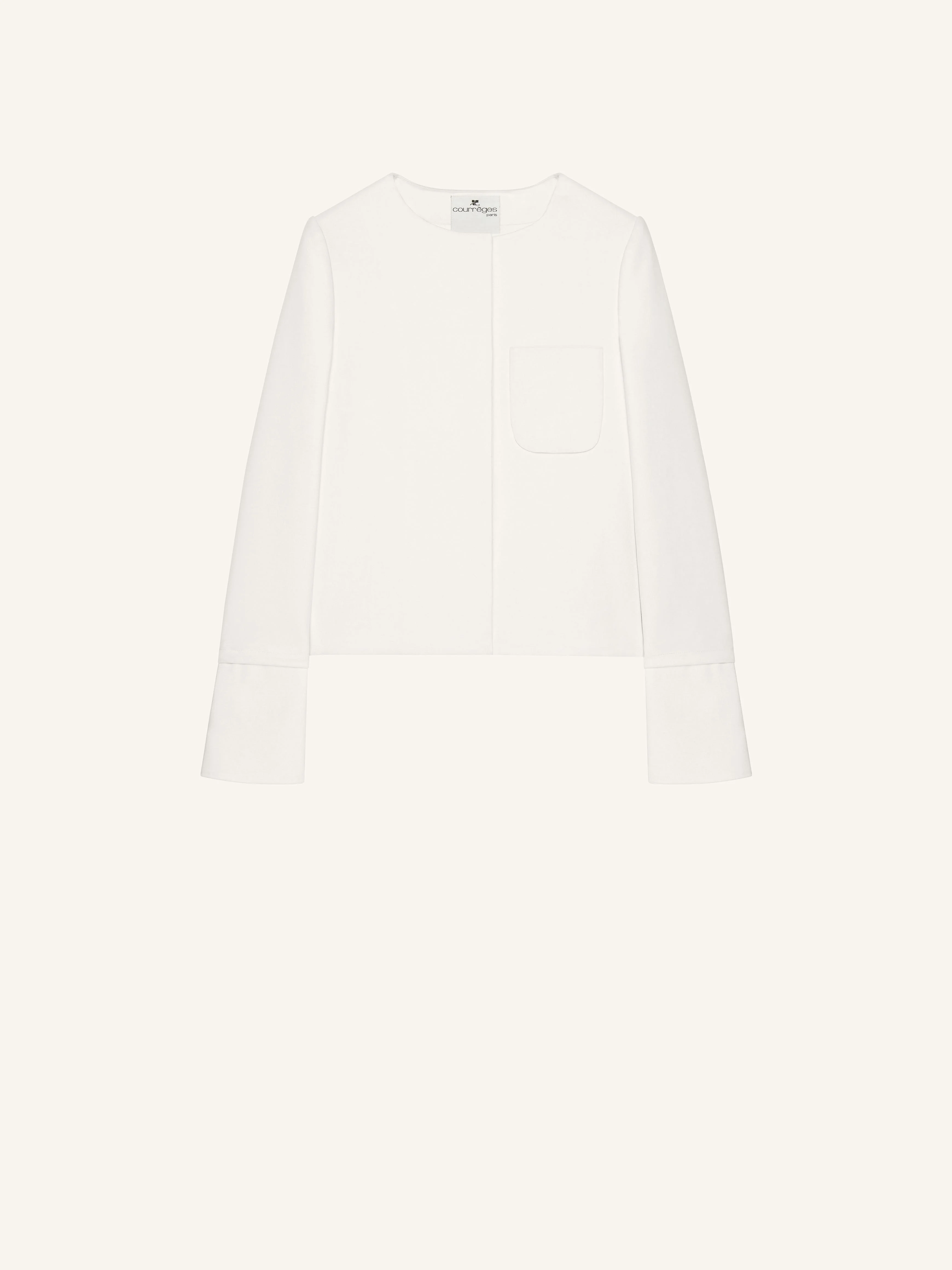 SATIN DETAILS TAILORED JACKET - 1