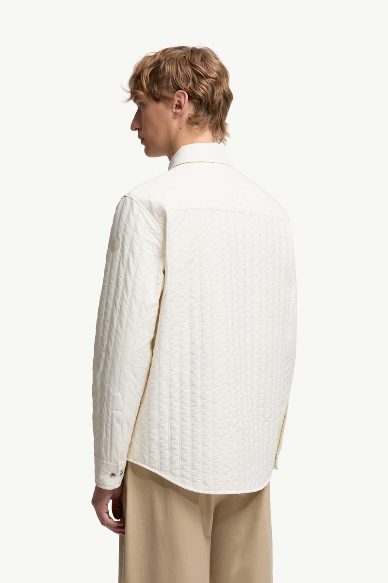 Vertical-Quilted Padded Shirt Jacket 5