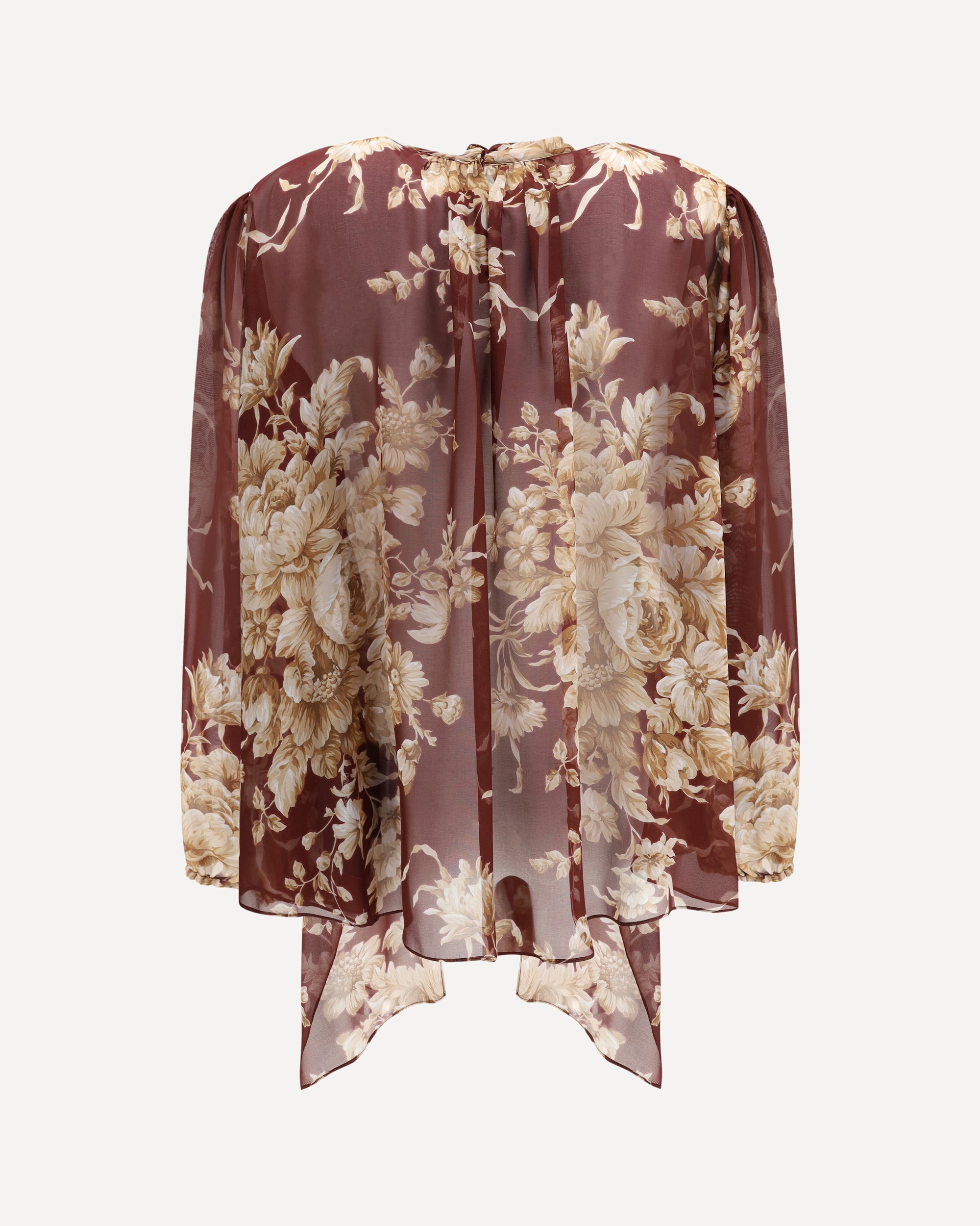 Silk chiffon floral Shirt - 2