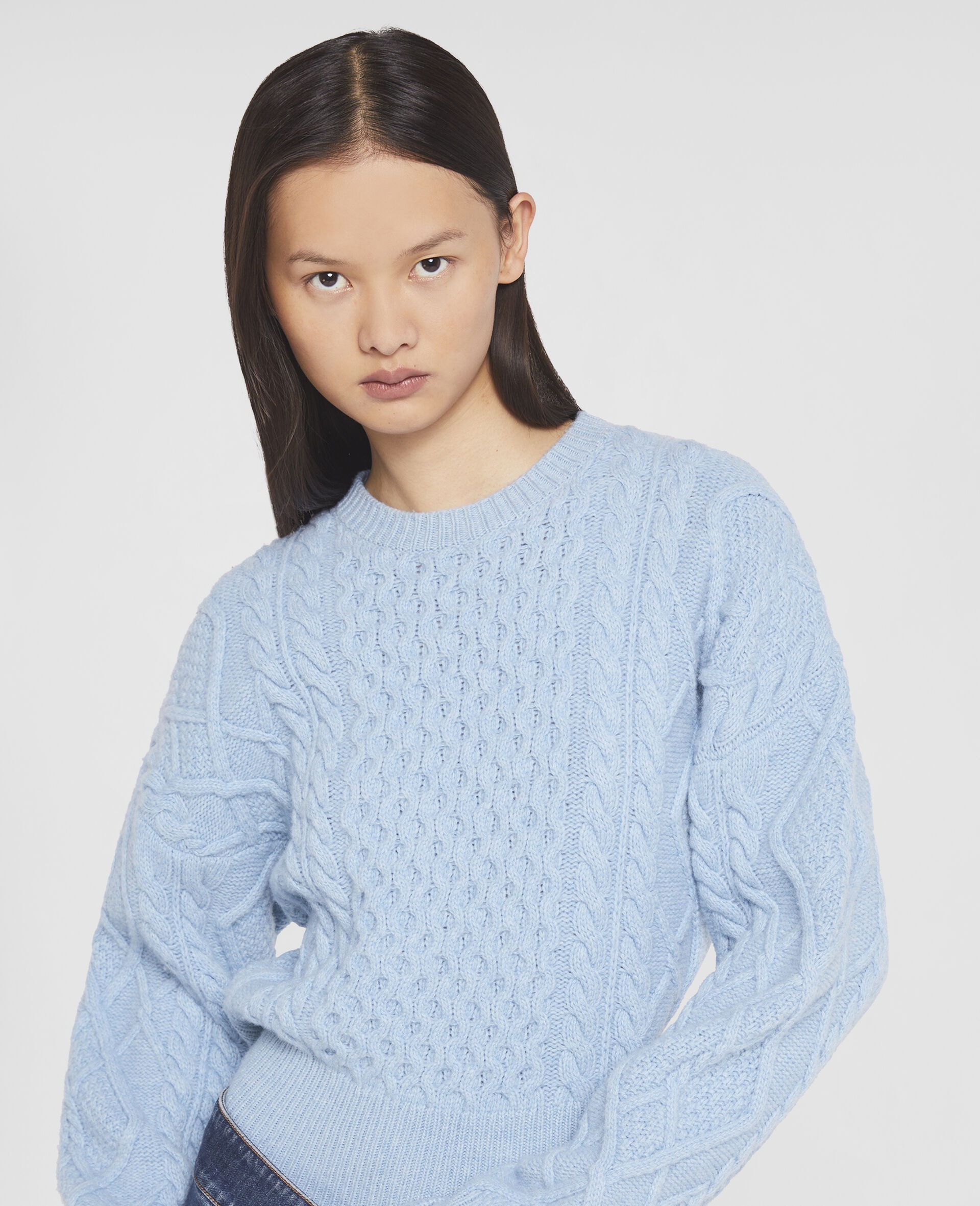 Cable Knit Wool Jumper - 4