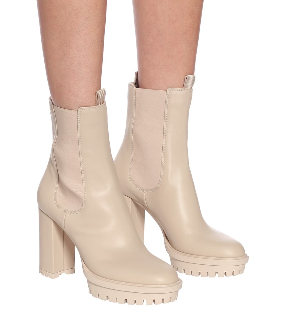 Leather ankle boots - 5