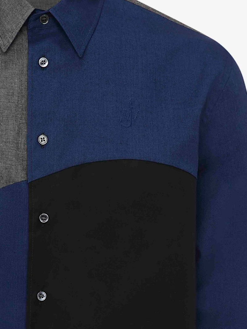 CURVED PATCHWORK CLASSIC FIT SHIRT 5