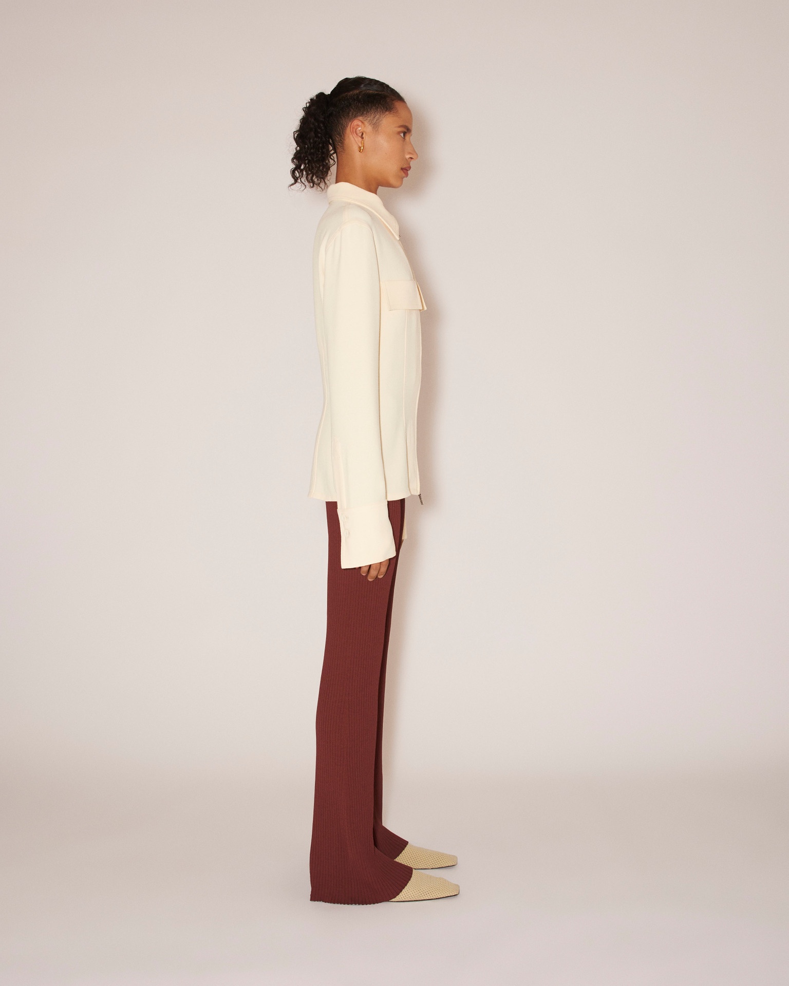 CAMELLIAS - Boucle-crepe jacket - Vanilla - 3