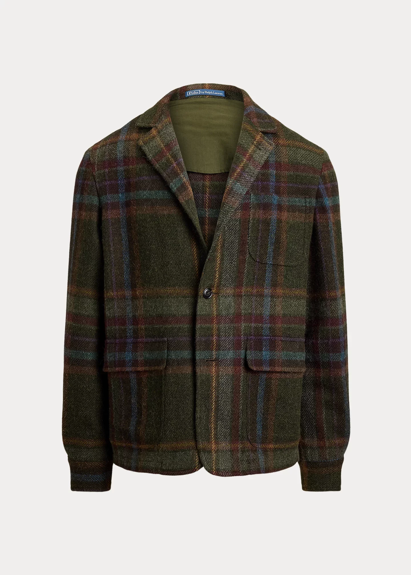 Tailored Fit Plaid Tweed Sport Coat - 1