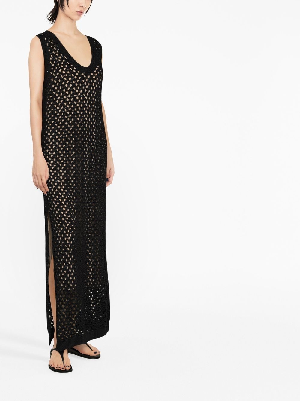 open-knit maxi dress - 2