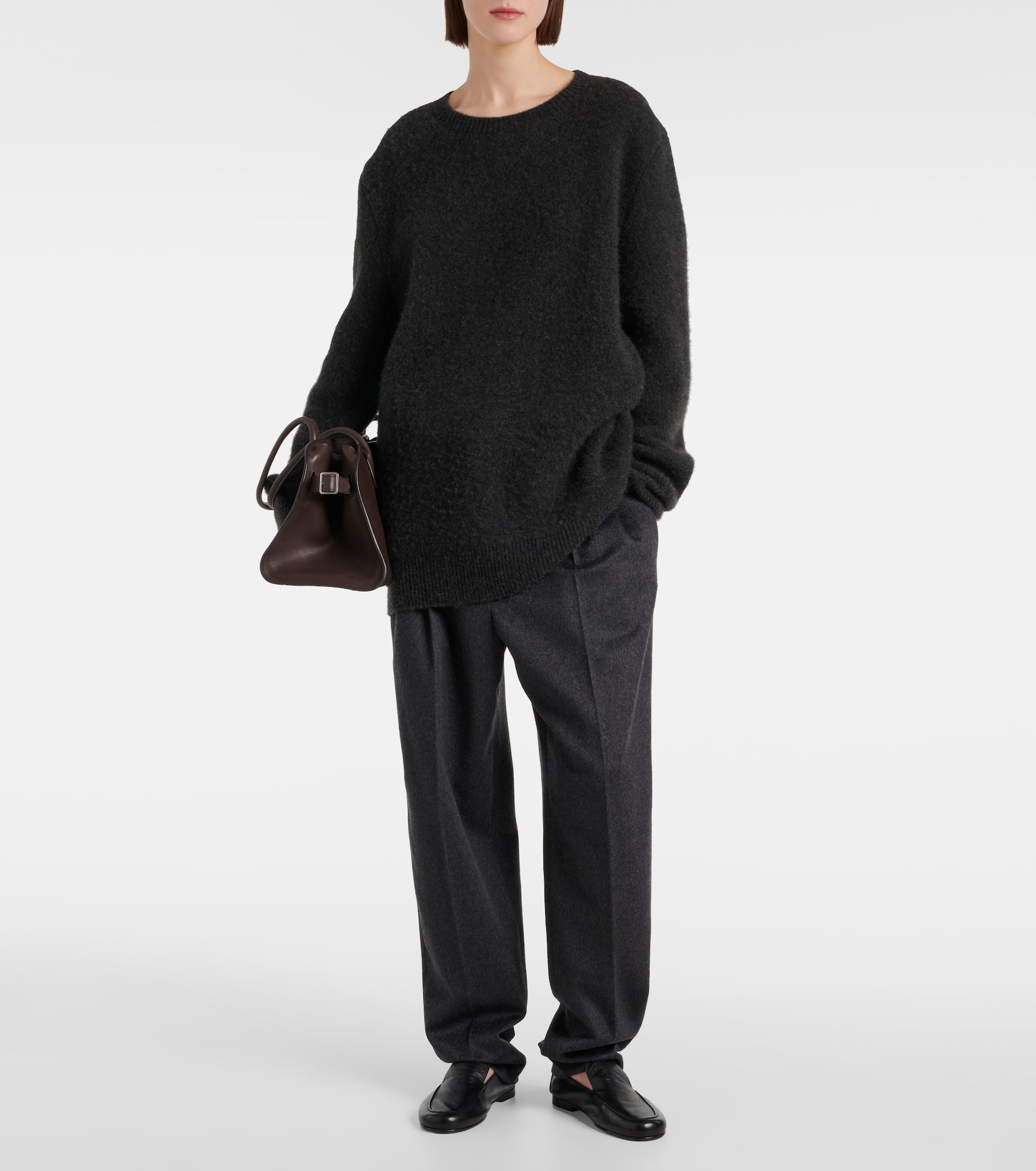 Richelle cashmere straight pants - 2