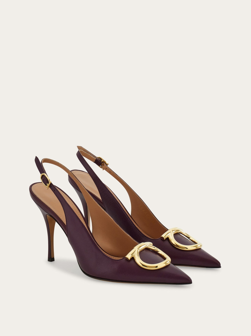 Maxi Gancini slingback pump 5