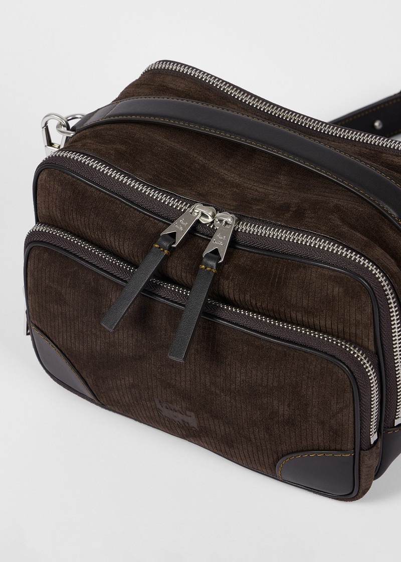 Brown Suede Cross-Body Bag 3