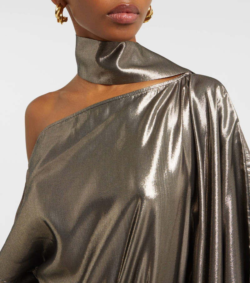 Taylor Seventies silk-blend lamé kaftan 4