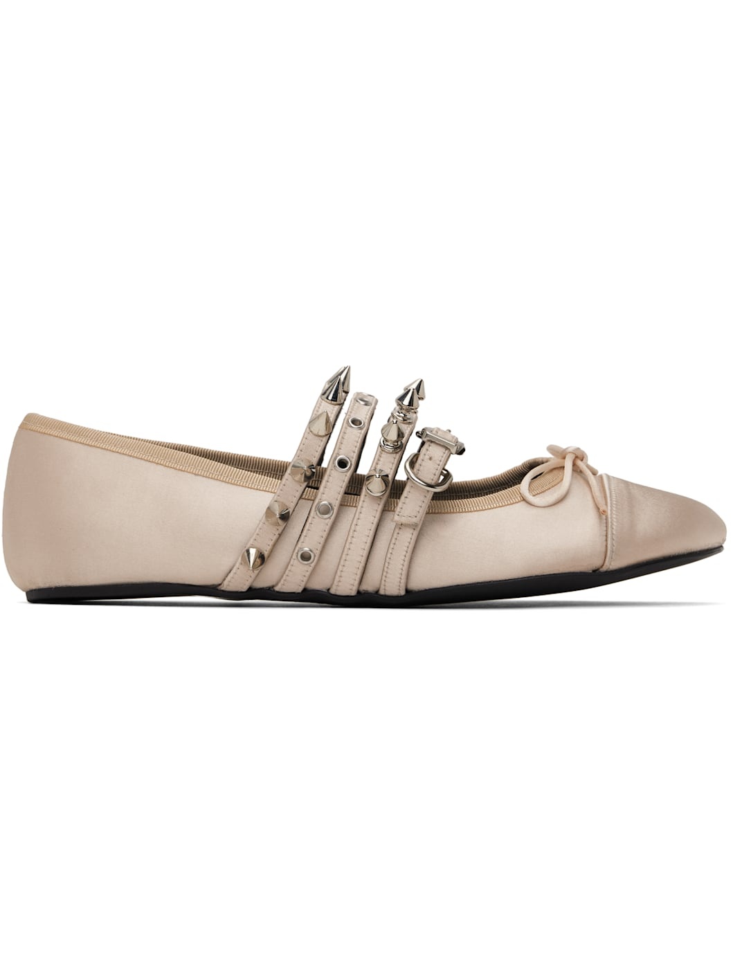 ABRA Spike Ballerina Flats ホワイト 37 ABRA Spike Ballerina Flats ホワイト 37（ABRA SPIKE BALLERINA）