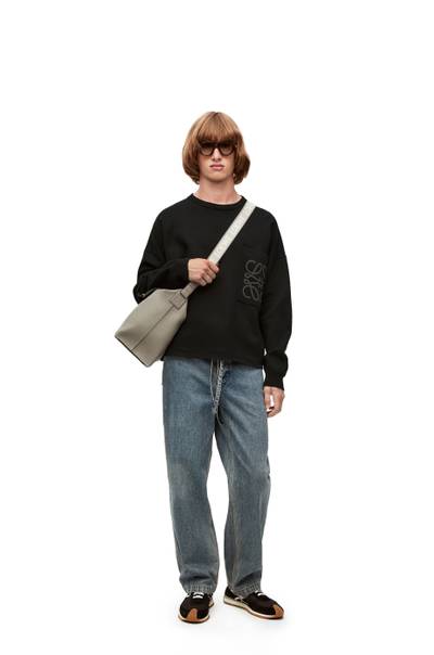 Loewe Anagram pocket sweater in cotton and viscose outlook