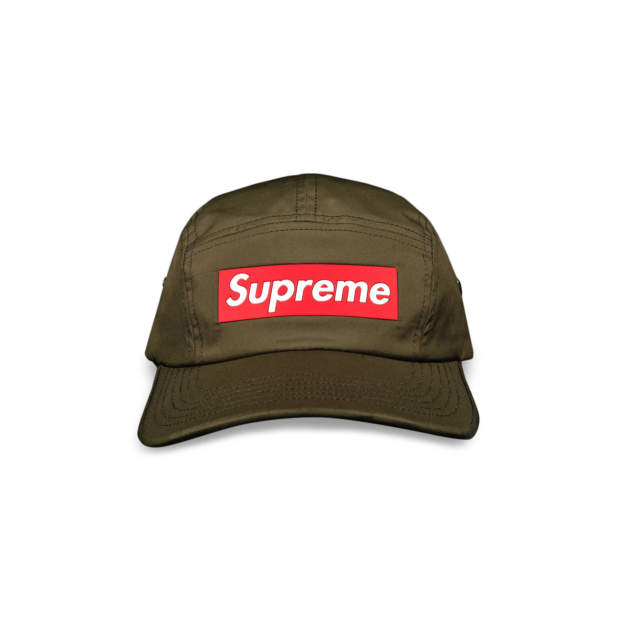 Supreme Inset Logo Camp Cap 'Olive'