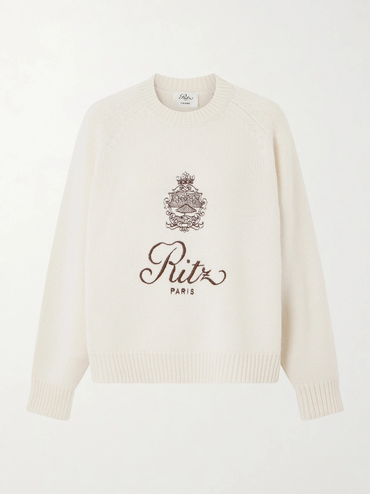 + Ritz Paris Oversized Embroidered Cashmere Sweater - 1
