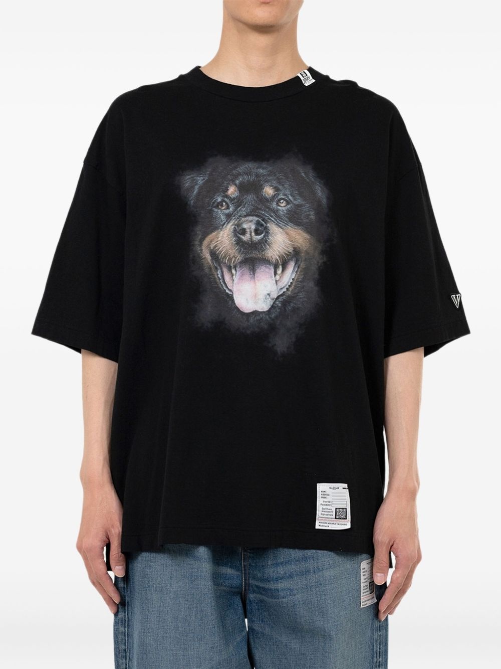 dog-print T-shirt - 2
