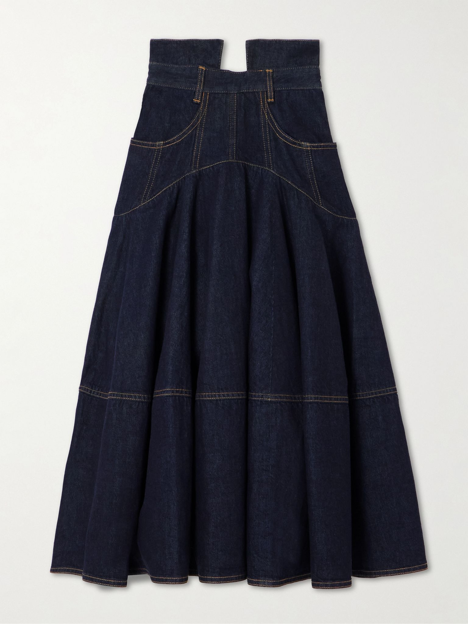 Hypnotic denim midi skirt Dark denim - 1