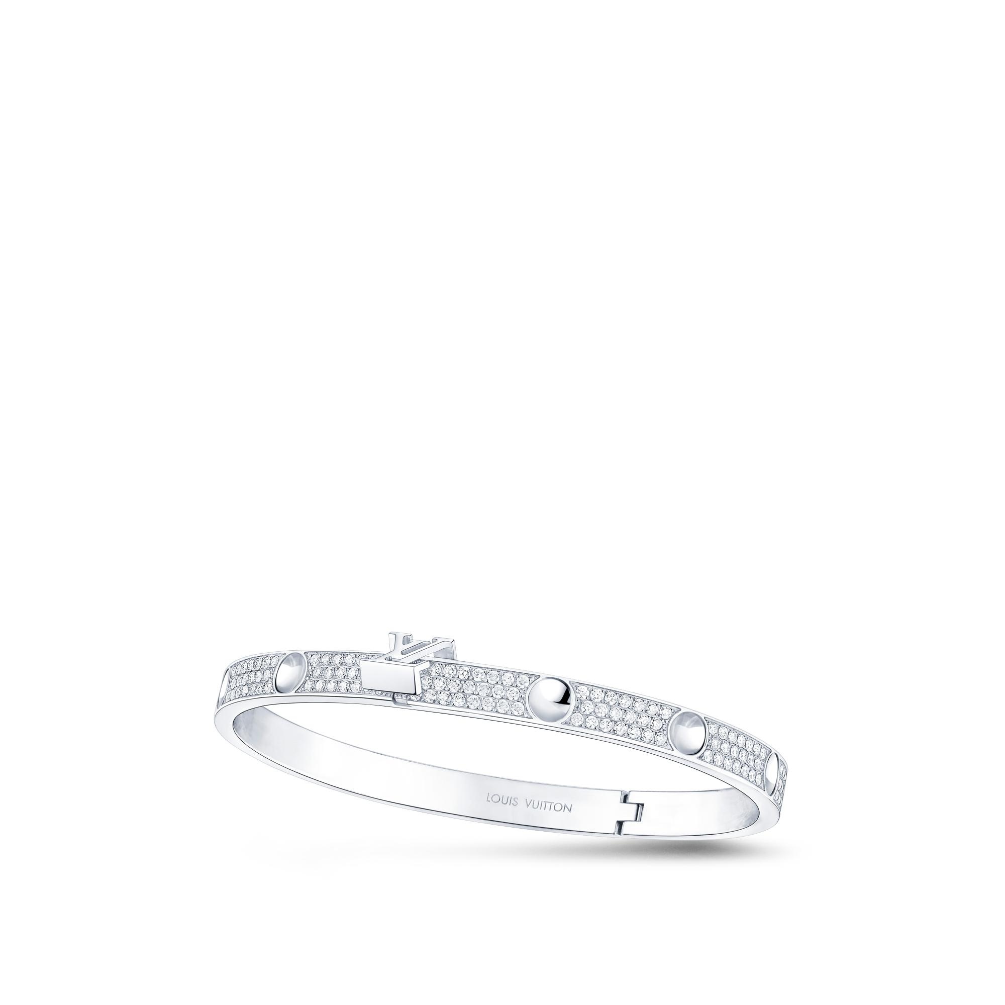 Empreinte Bangle, White Gold and Diamonds - 3