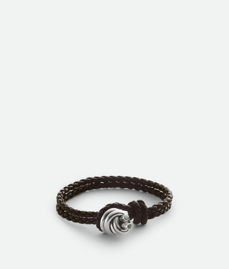 Bottega Veneta Knot Leather Bracelet outlook