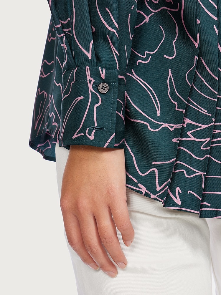 PRINTED SILK SHIRT - 5