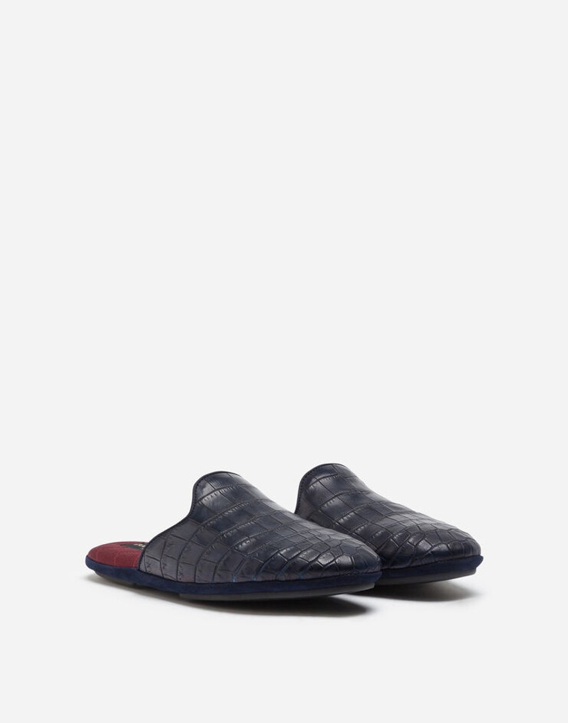 Dolce & Gabbana Silk and crocodile mules outlook