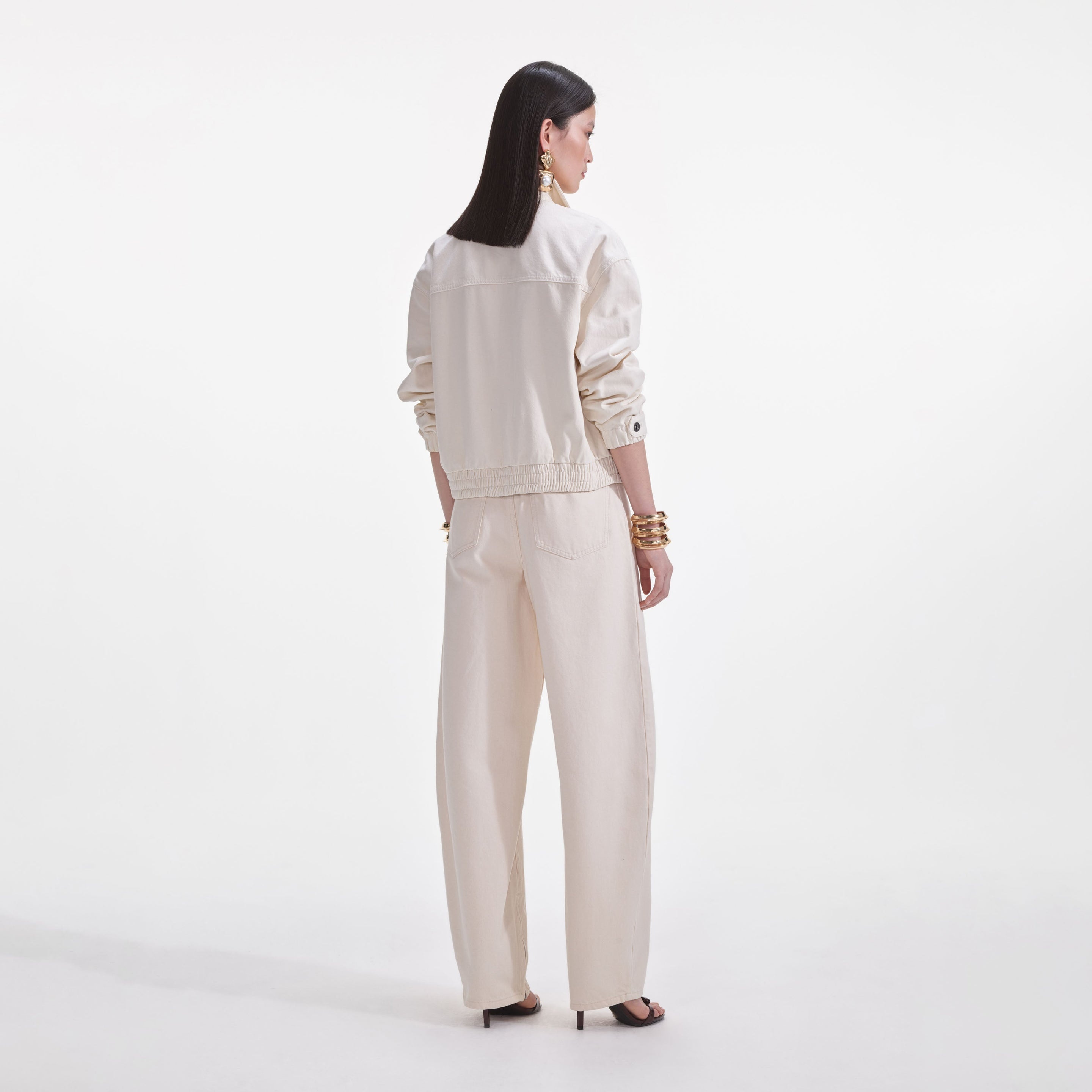 Cream Lightweight Denim Jacket - 3