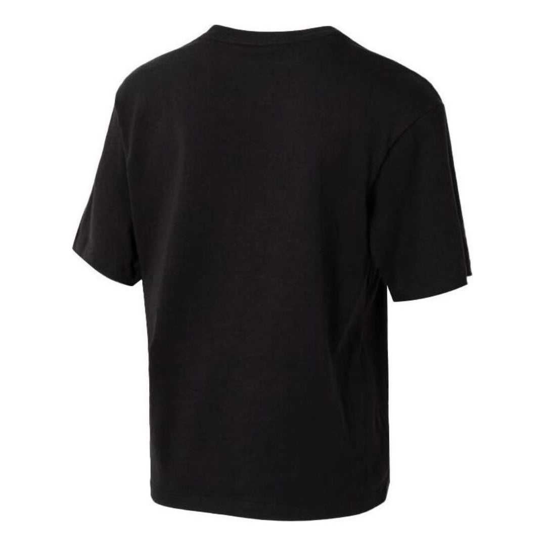 (WMNS) PUMA Graphic Sport T-Shirt 'Black Grey' 682164-01 - 2