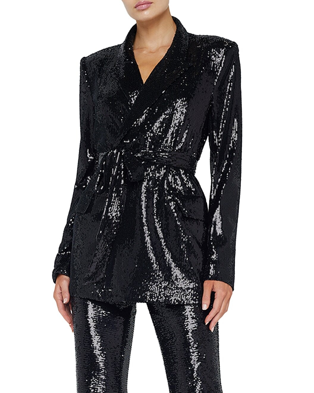 L'AGENCE Jordana Wrap Belted Blazer - 4