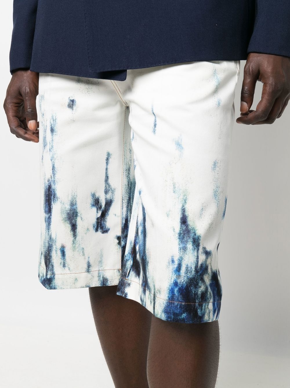tie-dye print bermuda shorts - 5