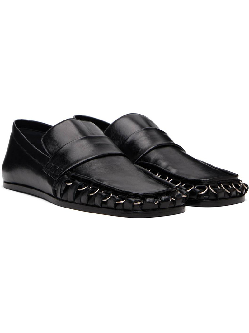 Black D-Ring Loafers 4
