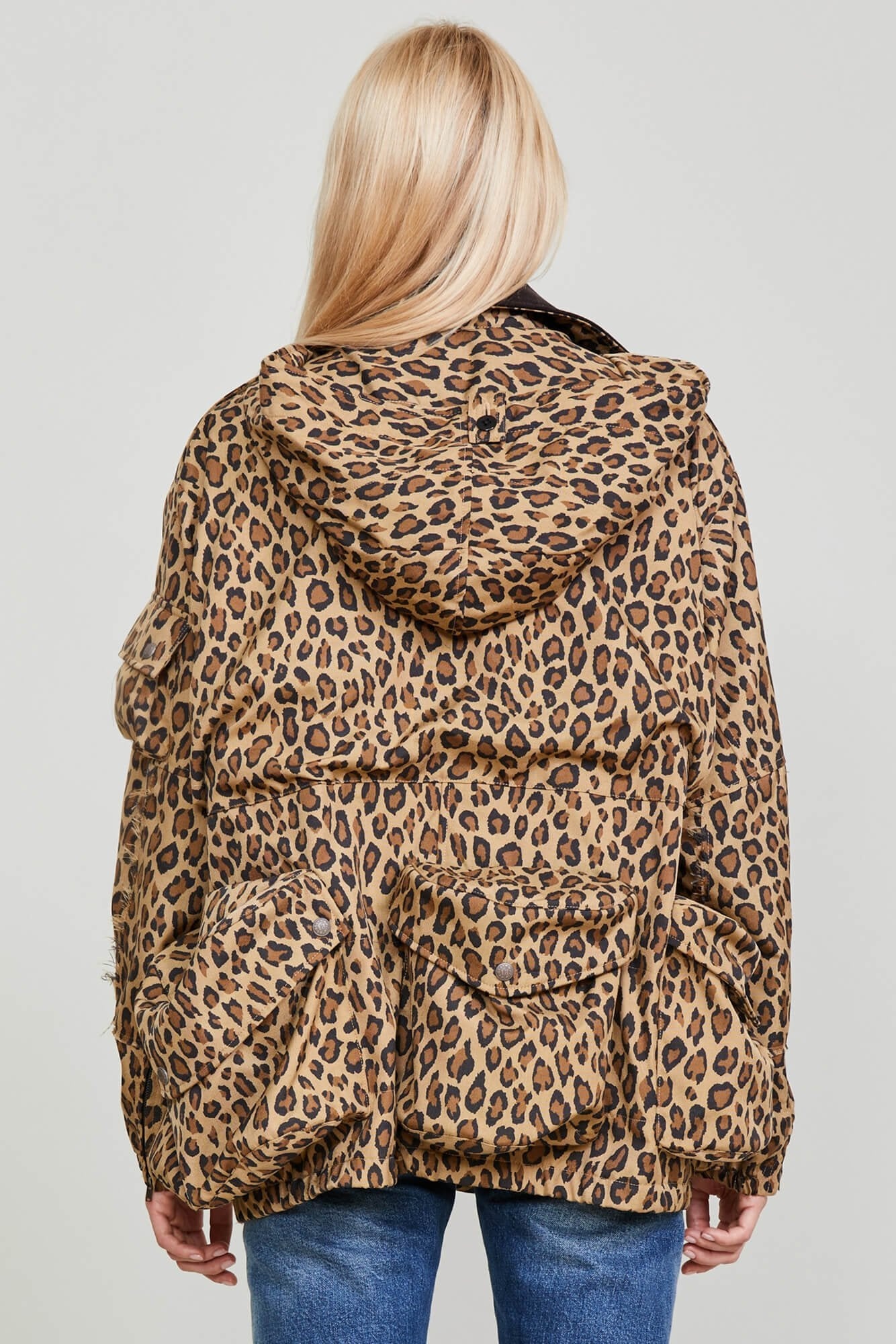 MULTIPOCKET WINDBREAKER - PRINTED LEOPARD - 6