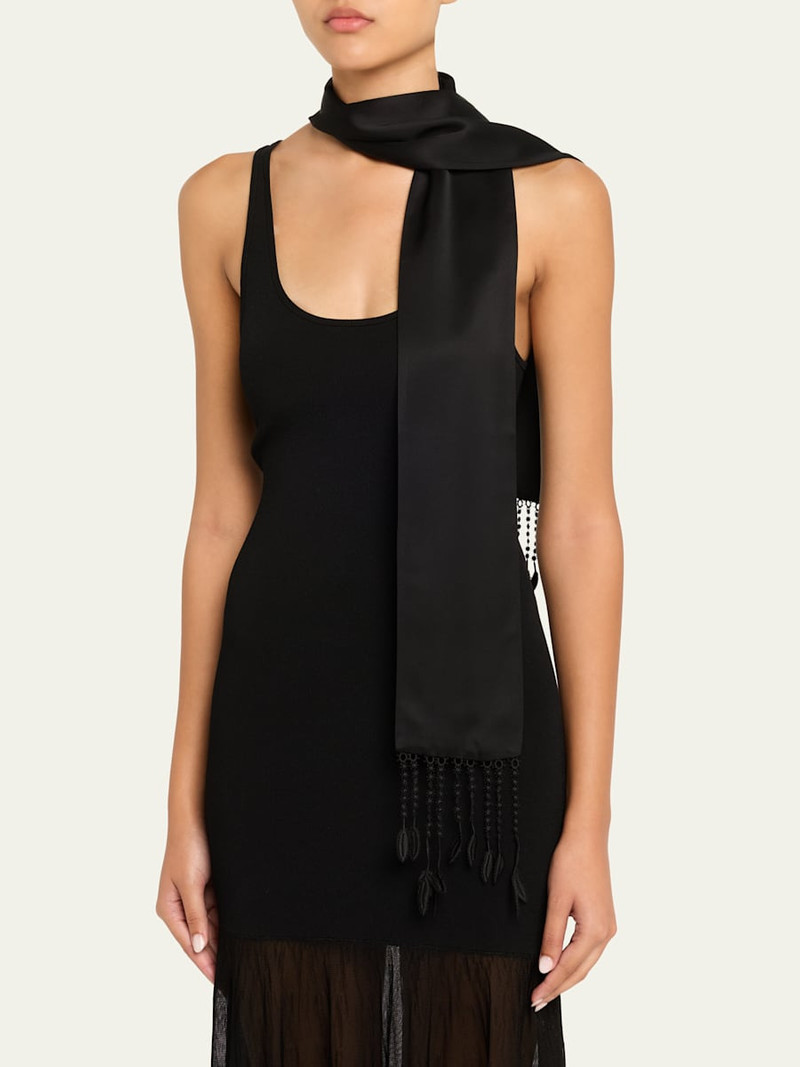 TOTEME Guipure Lace Tuxedo Scarf outlook