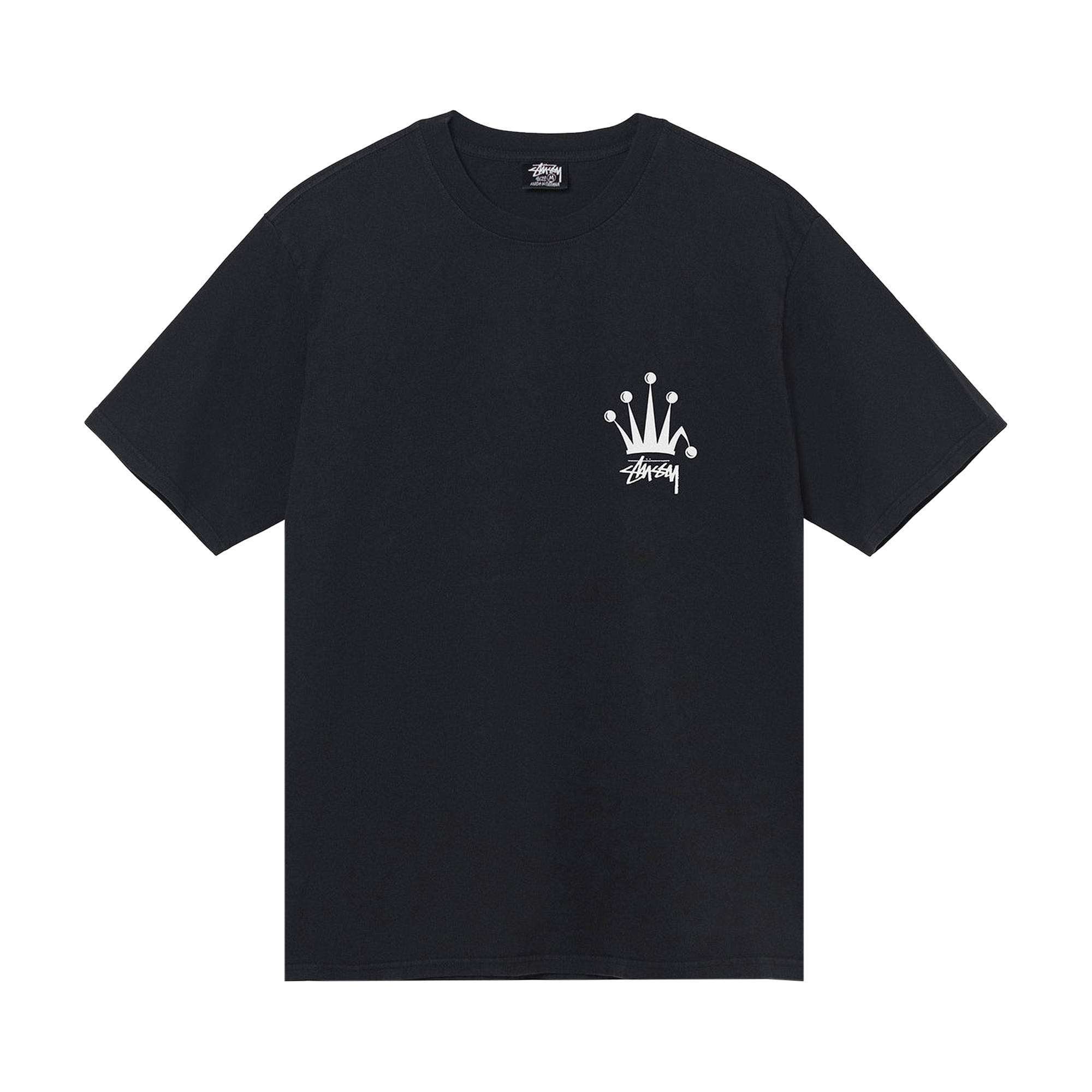 Stussy Regal Crown Pigment Dyed Tee 'Black' - 1