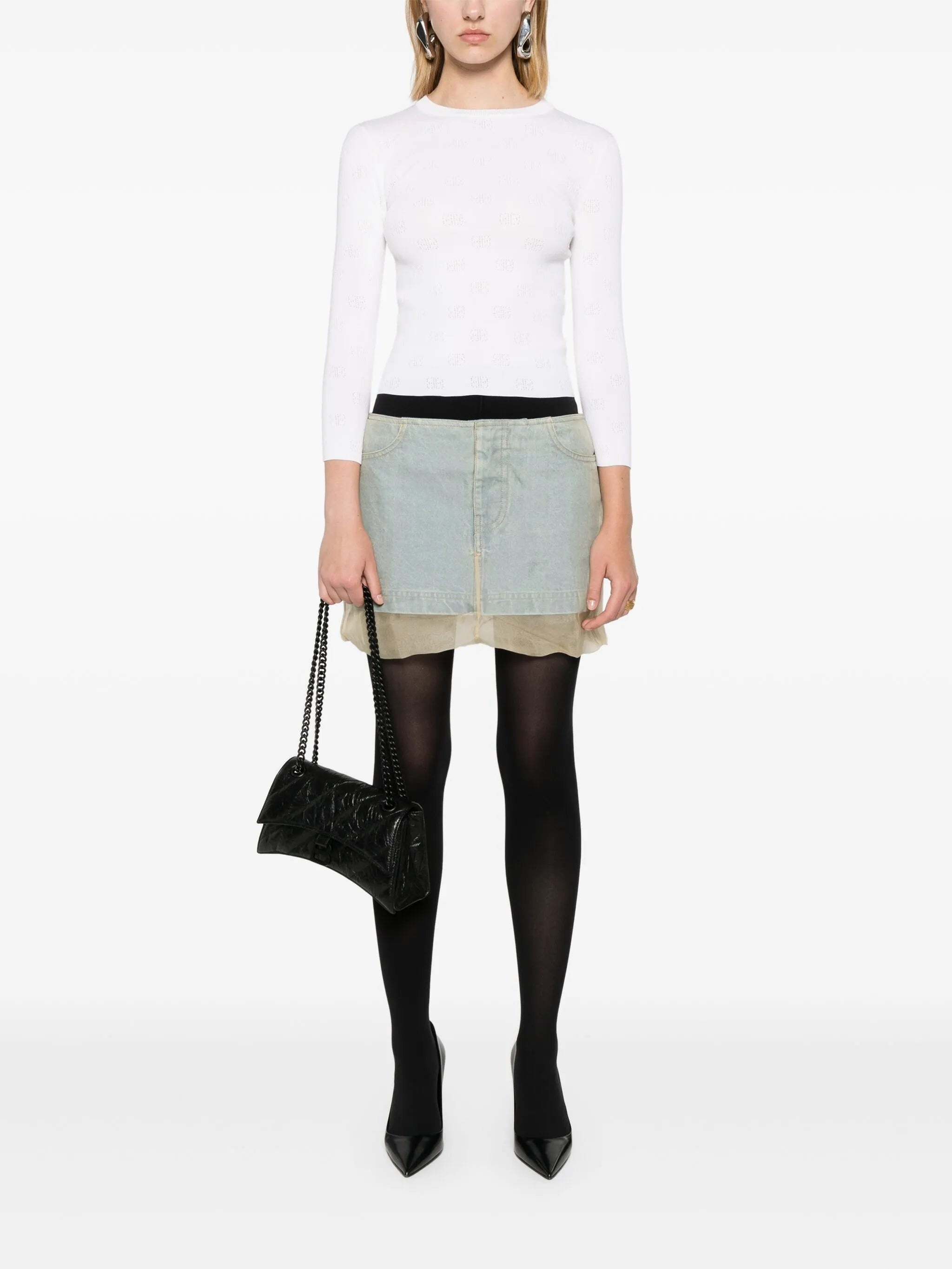 BB-pattern Open-knit Jumper - 5