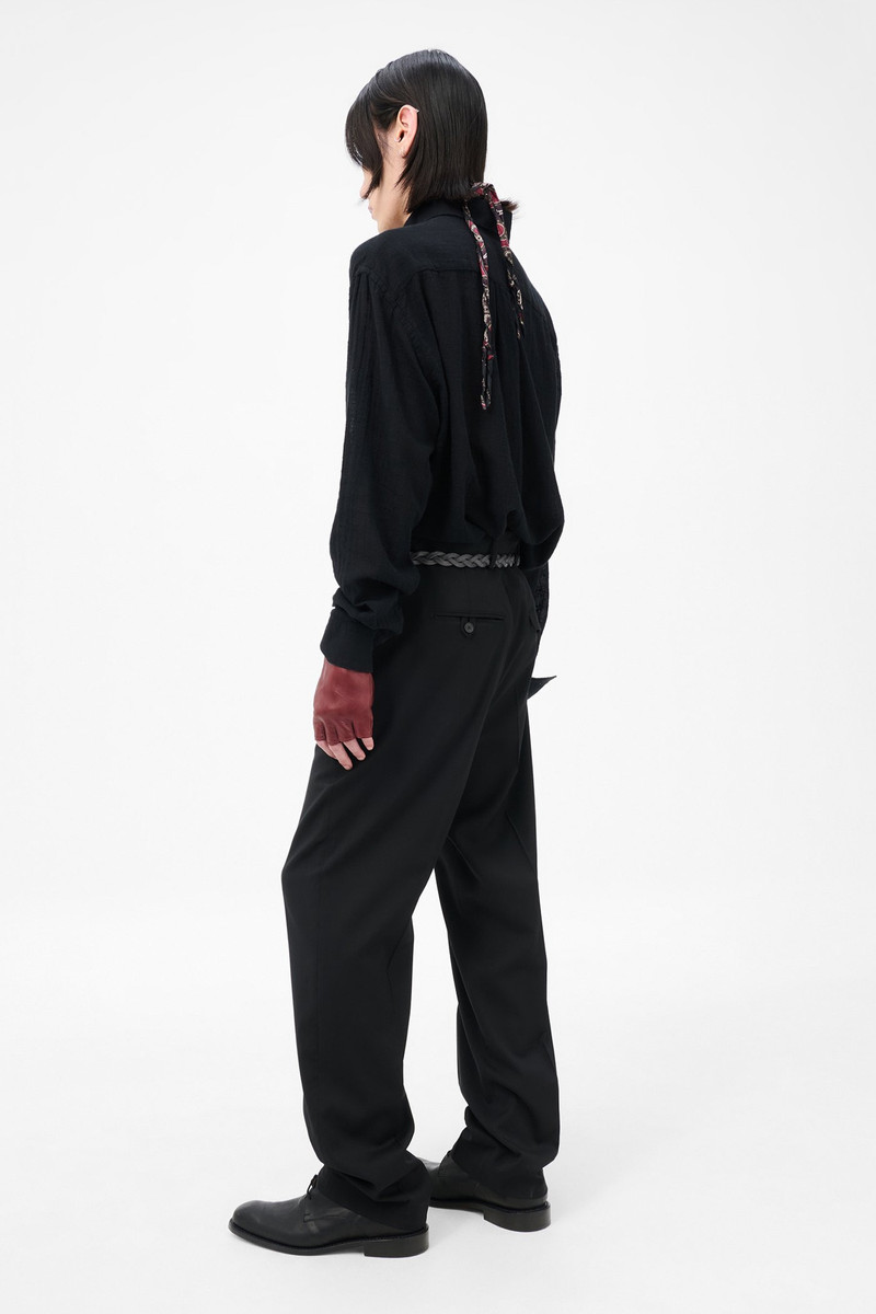 Chino 22 Black Worsted Wool 4