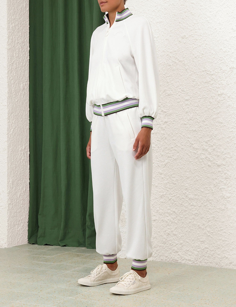 NATURA TEXTURED ZIP-UP JACKET - 3