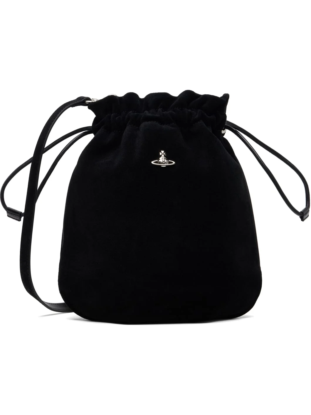 Black Drawstring Pouch Bag - 1