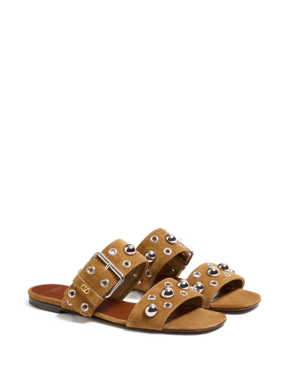 NELLCÔTE CRUST LEATHER SLIDE SANDAL - 2