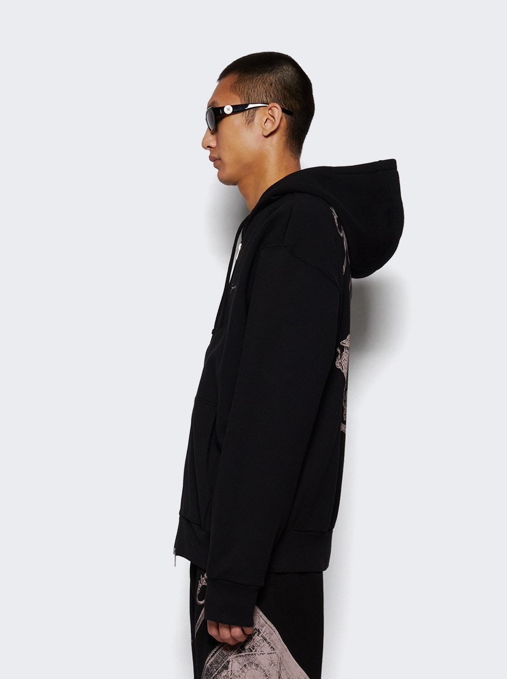 Boxy Fit Hoodie Black - 3