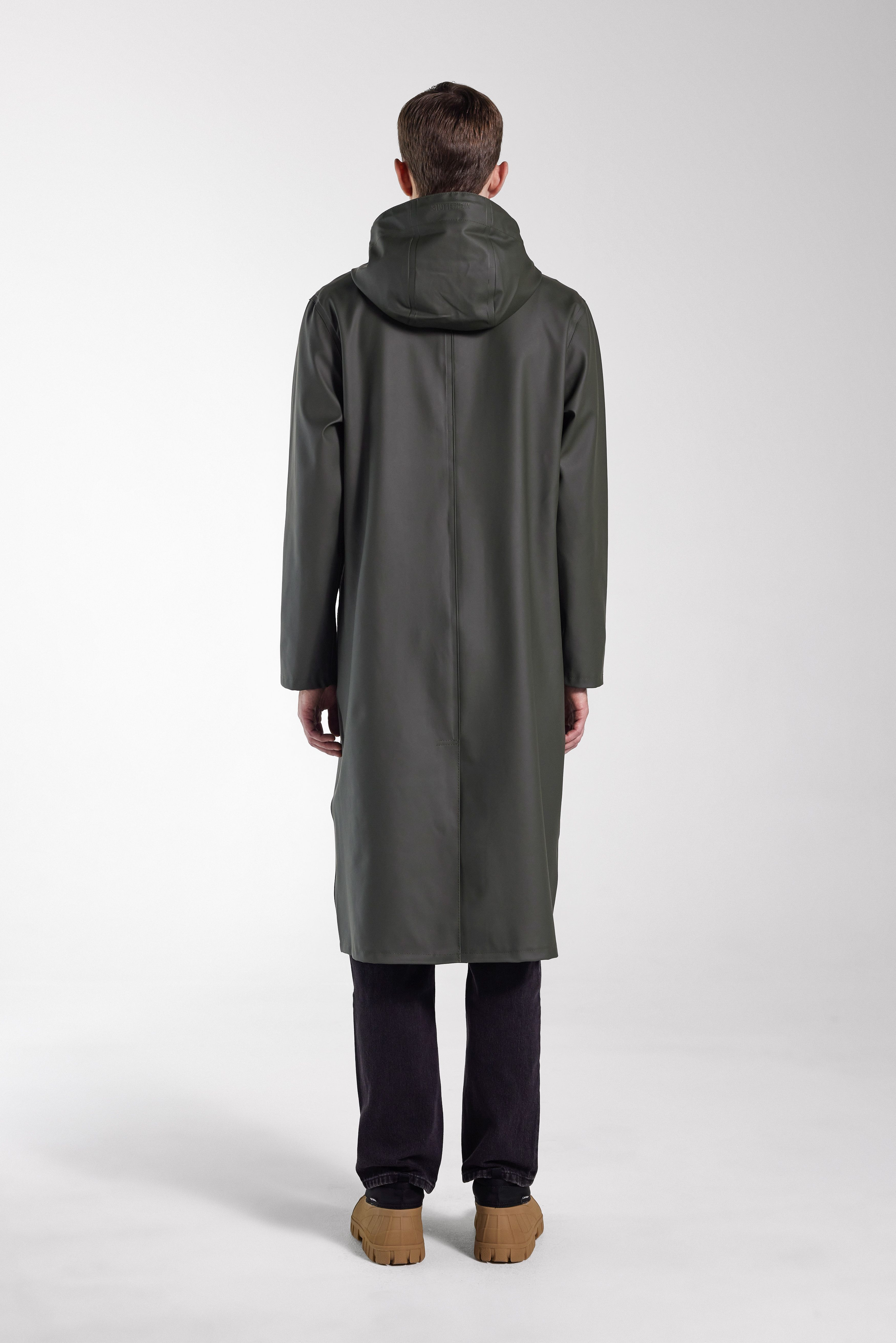 Stockholm Long Raincoat Green - 3