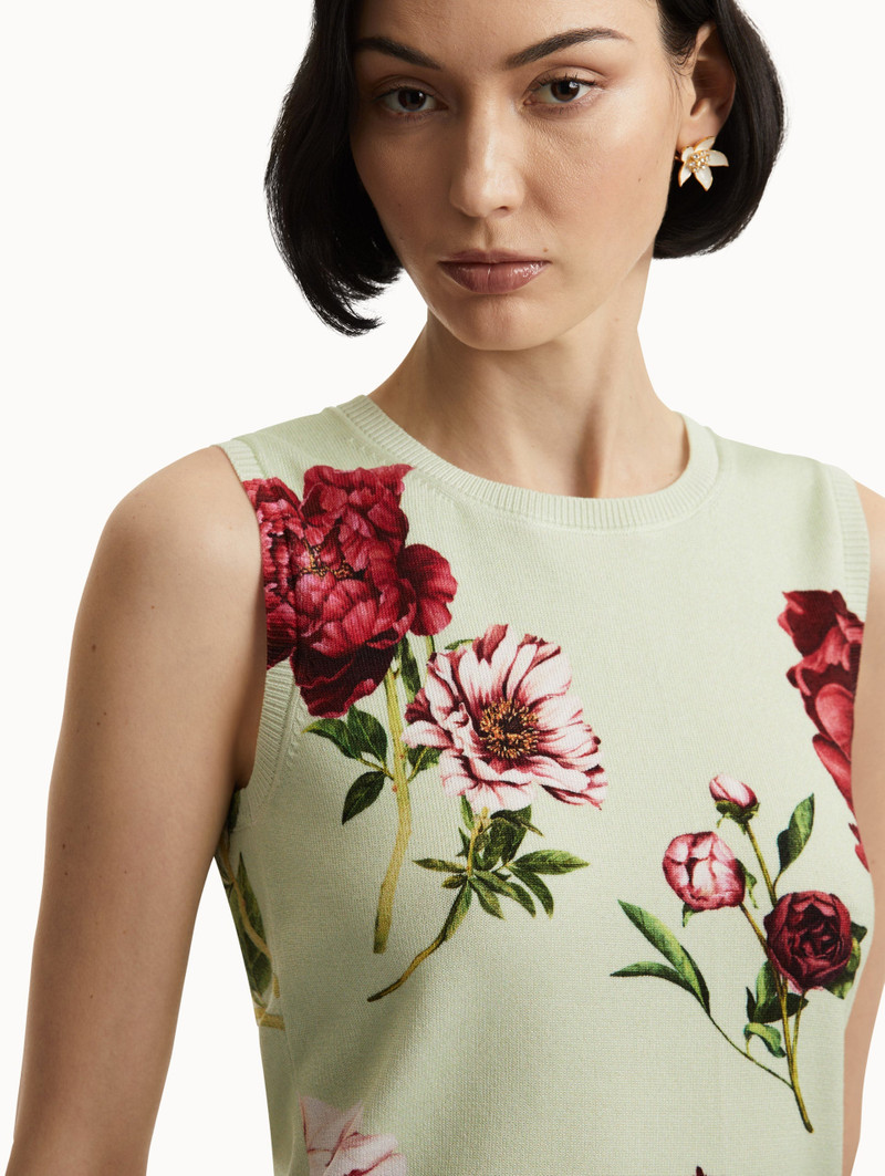 PEONY PRINTED TANK 6