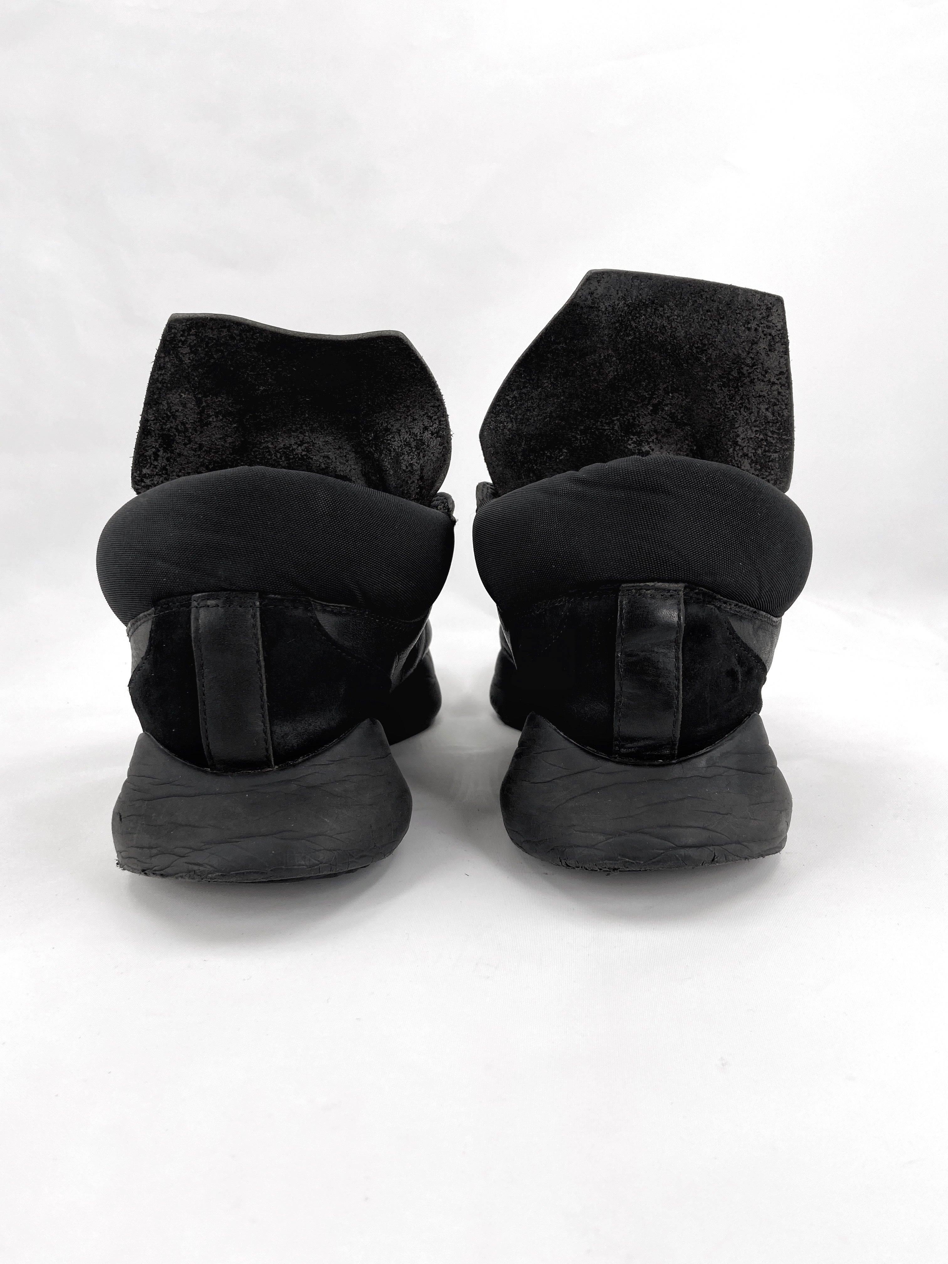 Rick Owens X Adidas Triple Black Runner 44 - 6