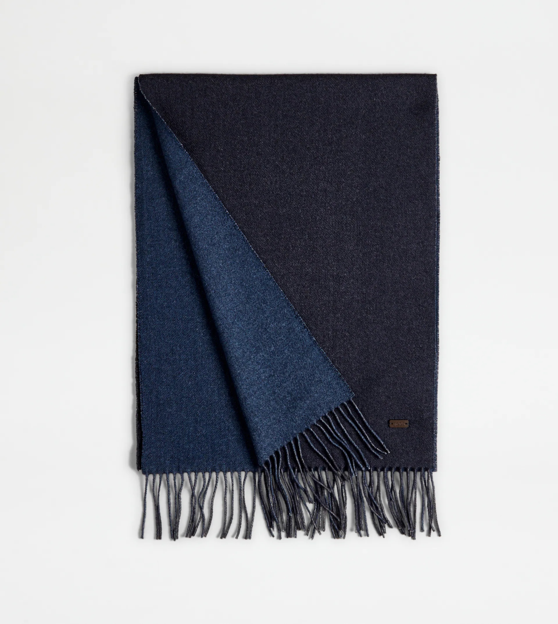 CASHMERE BLEND SCARF - BLUE - 2