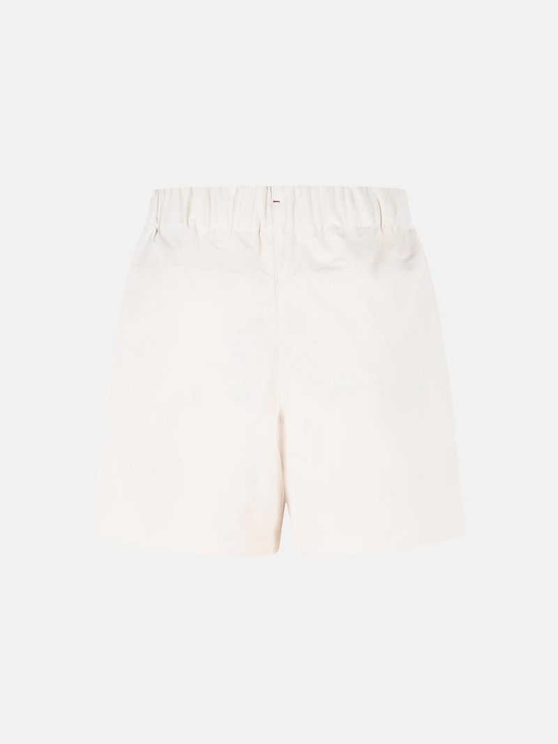 Moncler Grenoble TECHNICAL 'FROISSÉ' SHORTS IVORY WHITE outlook