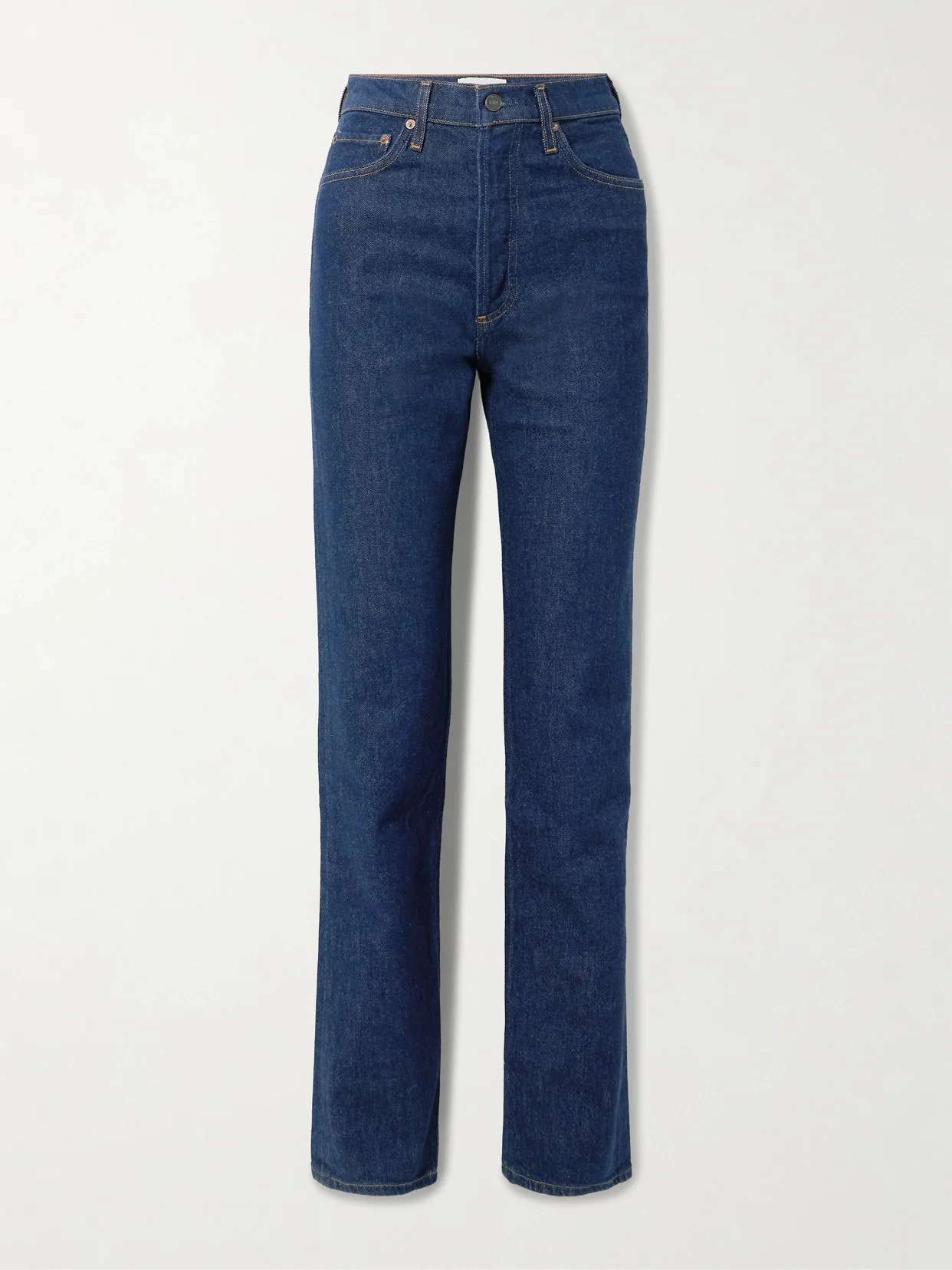 '90s Pinch Waist Long High-rise Straight-leg Jeans - 1